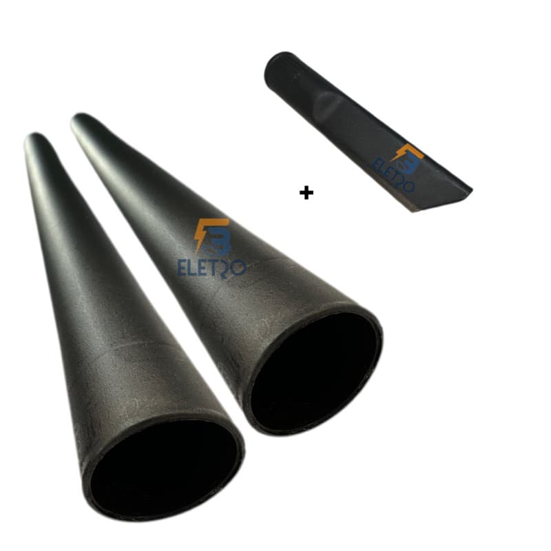 Kit 2 Tubos Extensores + 1 Bico Fresta Aspirador de Pó Arno AR12 Água e Pó