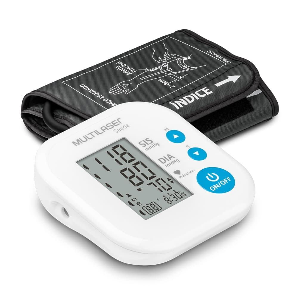Aparelho Monitor de Medir Pressão Arterial De Braço - HC090 Multilaser