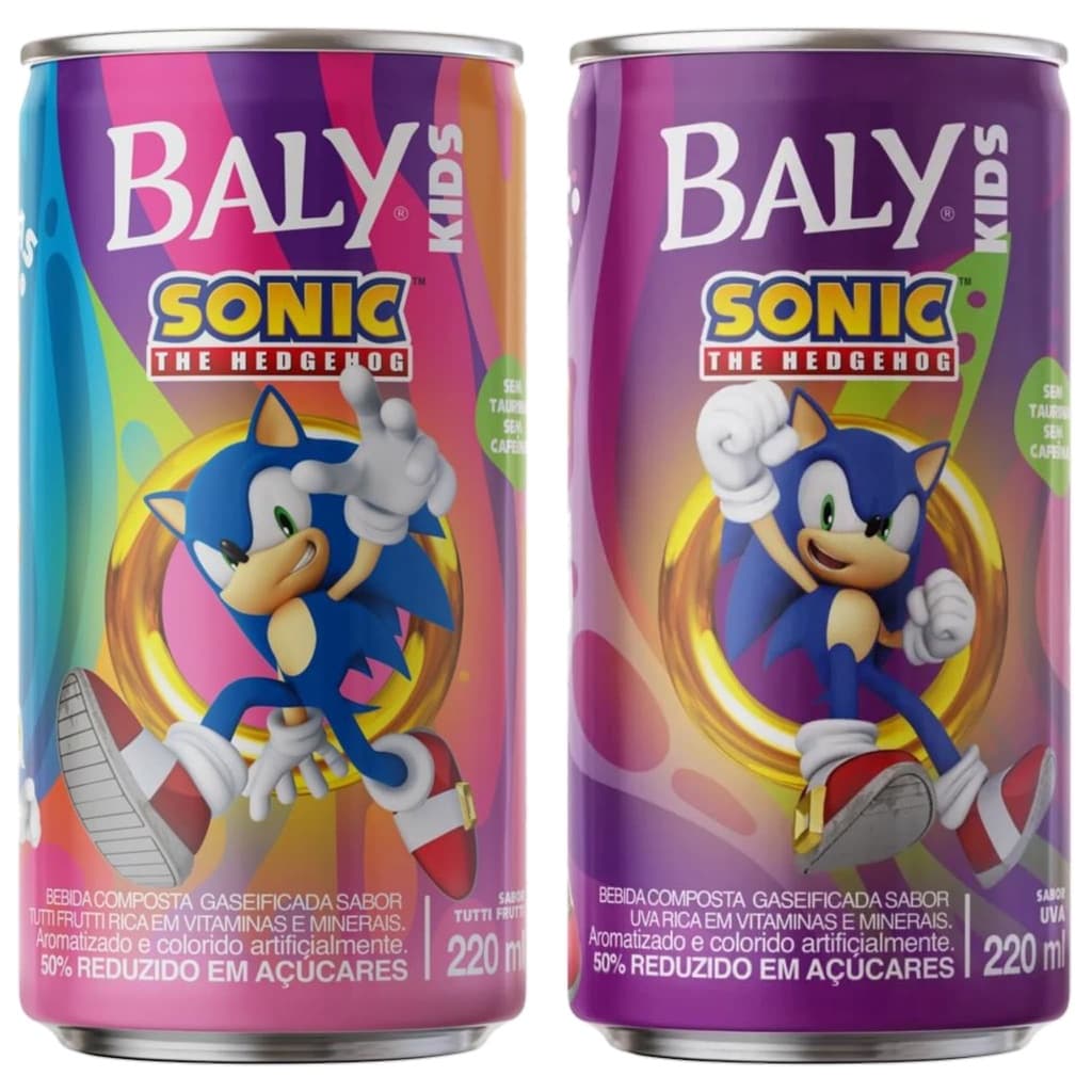 Bebida Energetico Composta Gaseificada Tutti Frutt Lata 220ml - Baly/Sonic