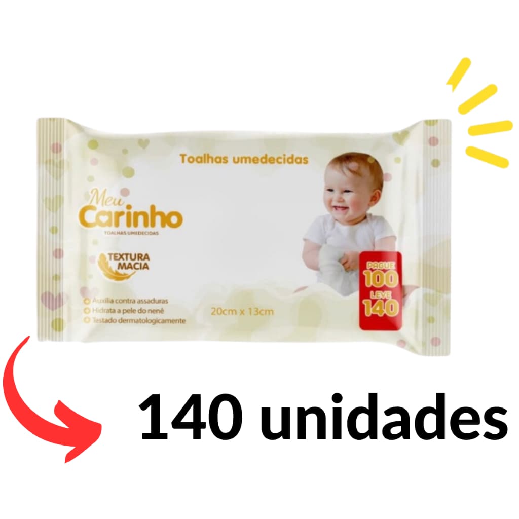 Toalhas Umedecidas Meu Carinho Lencinho Lenços Bebê
