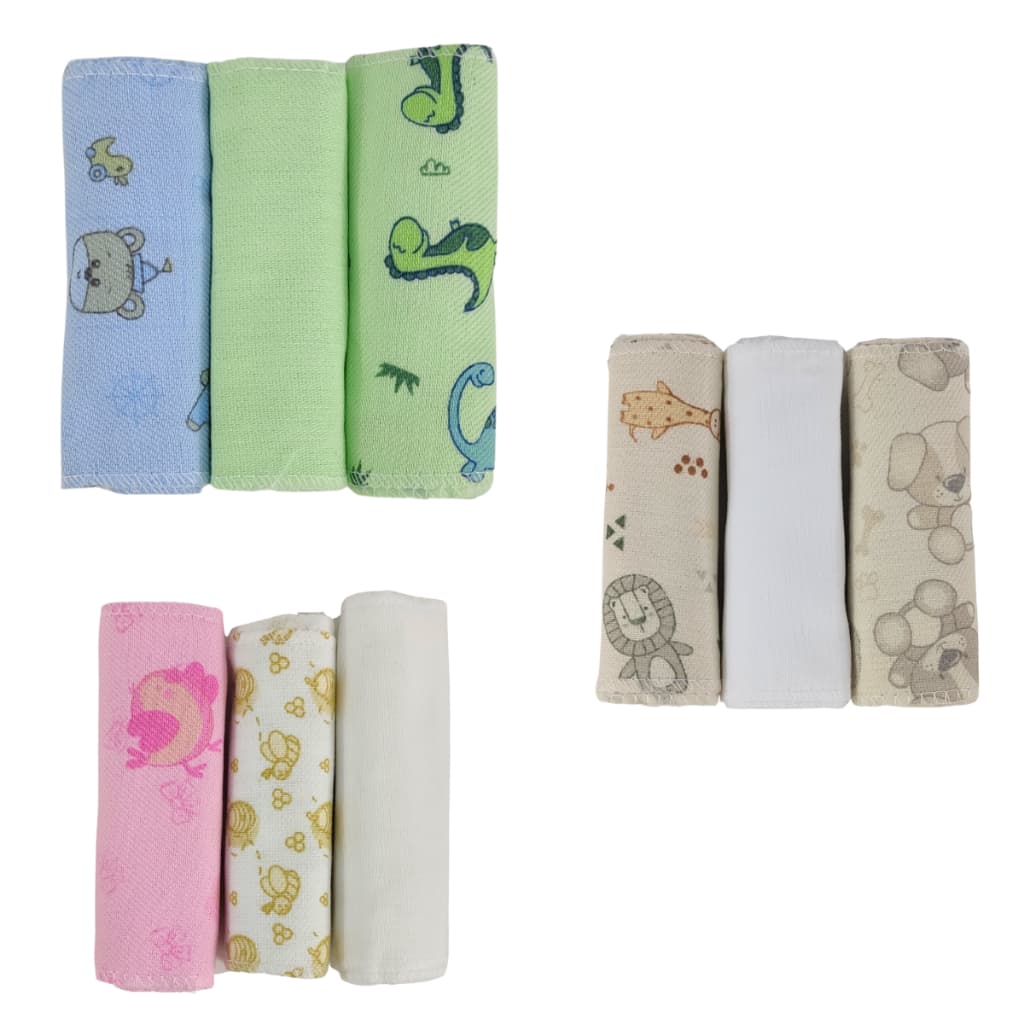 Faixa Umbilical Flanelada 100% Algodão Para Bebê Infantil Recém Nascido - Kit 3 e 6 Unidades.