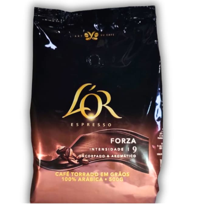 KIT COM 4 CAFÉ GOURMET LOR ESPRESSO FORZA 500G (TORRADO EM GRÃOS)