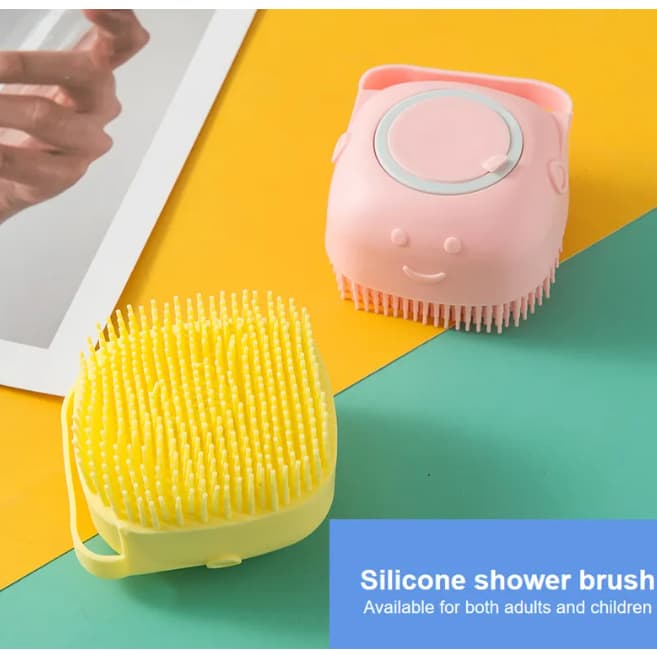 Multifuncional Silicone Shower Brushes para Pet Banho do bebê Shampoo Escova