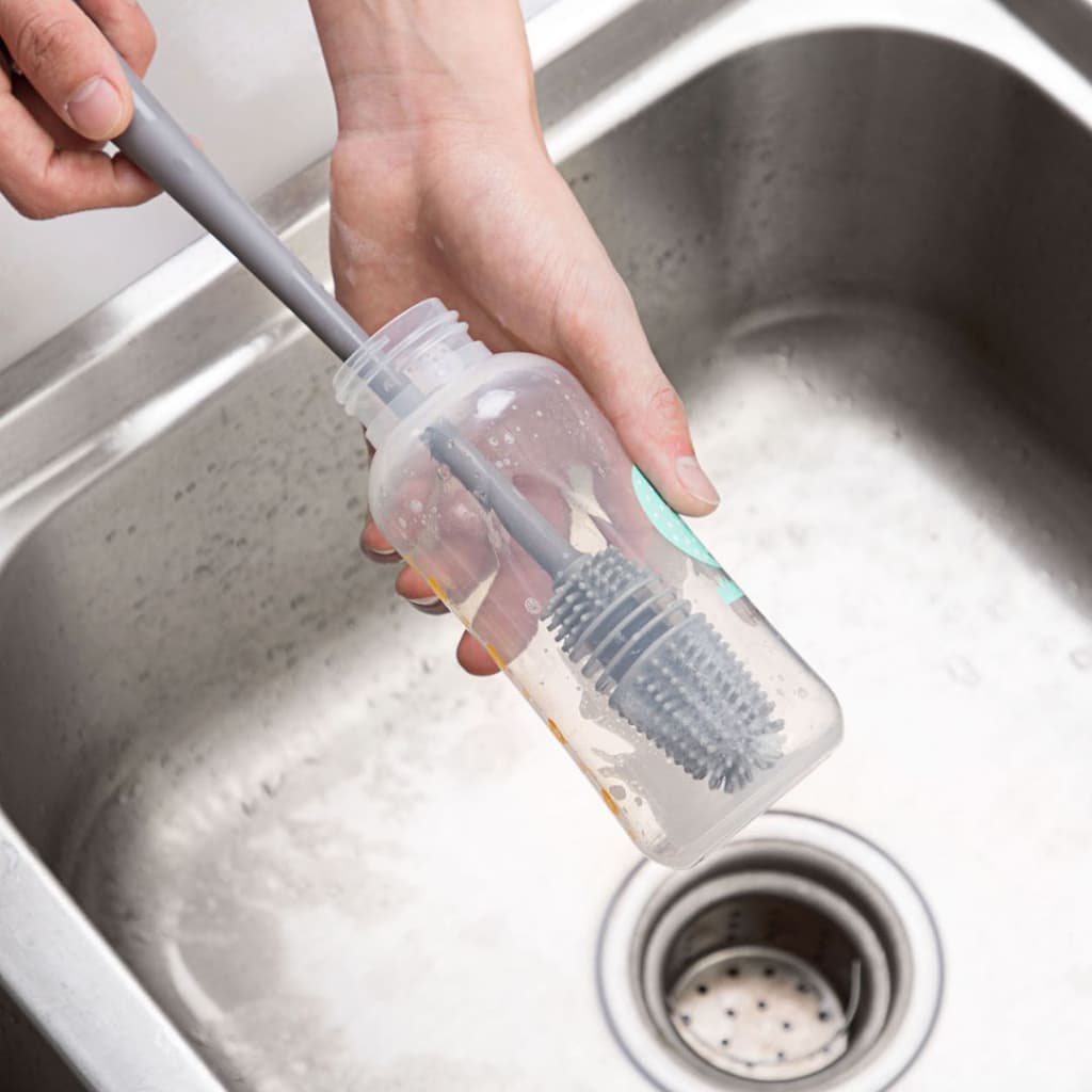 Escova Silicone Mamadeira Copo Garrafa  Multiuso MIMI