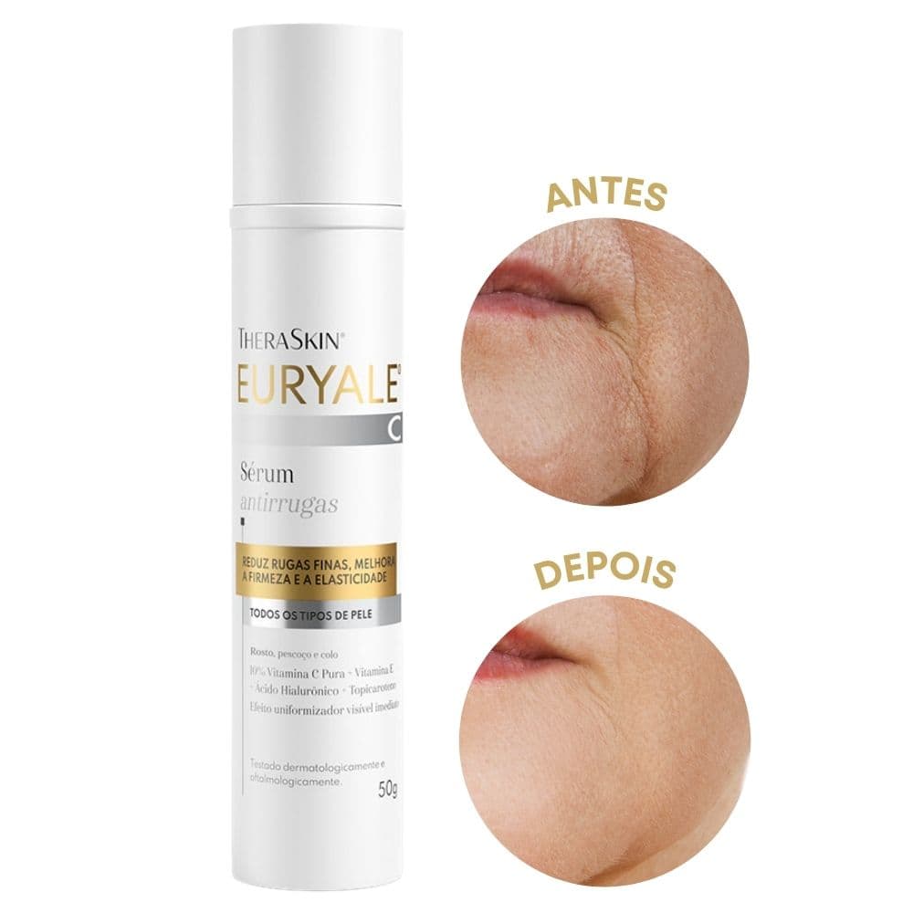 Serum Facial Antirrugas Anti-idade EURYALE C 50g TheraSkin Vitamina C Pura