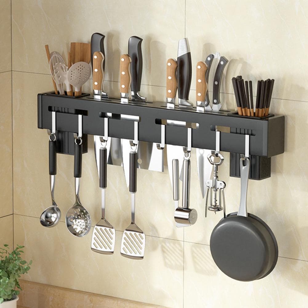 Porta Talheres de Parede - Mantenha Sua Cozinha Organizada e Bonita/prateleiras de cozinha multiuso porta faca colher garfo talher suporte de organizador utensílios casa de cozinha domésticos