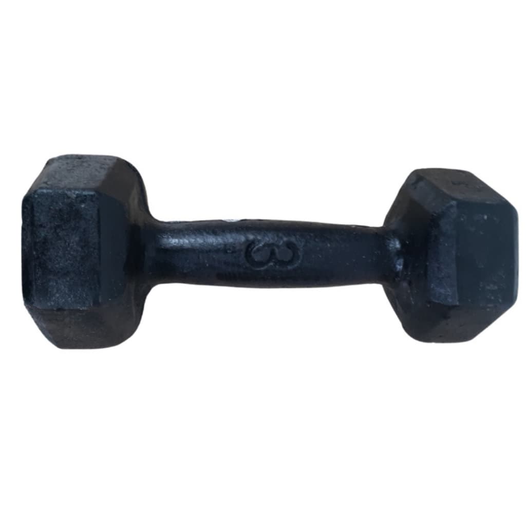 Halter Sextavado Pintado 3kgs Musculação Academia Em Casa