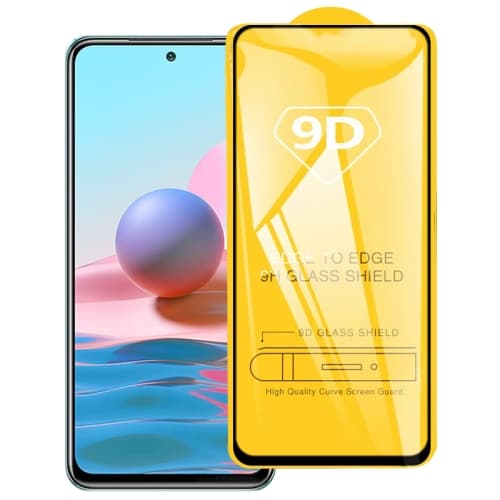 Película Protetora de Vidro 9D Compatível para Celular Smartphone Xiaomi Redmi Note 10 / Note 10S