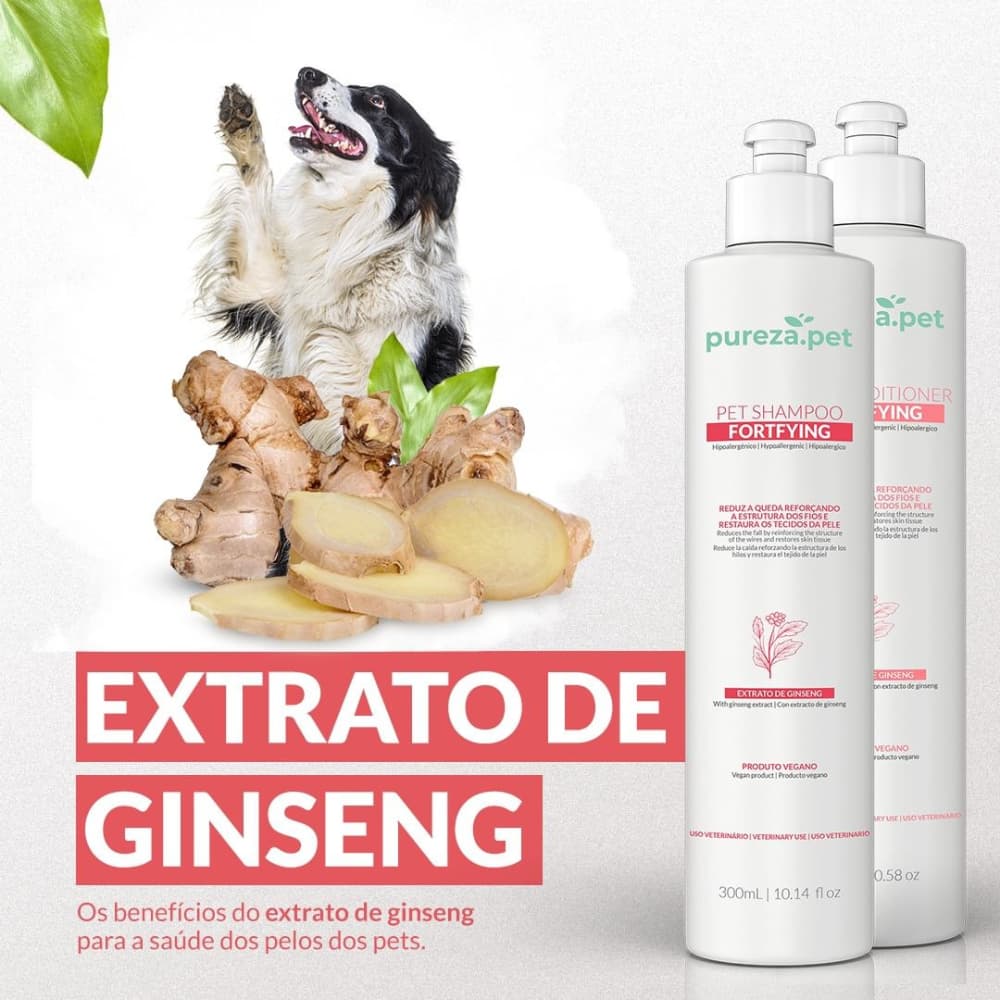 Shampoo e Condicionador Antiqueda Pet Shampoo para Cachorro Anti alérgico