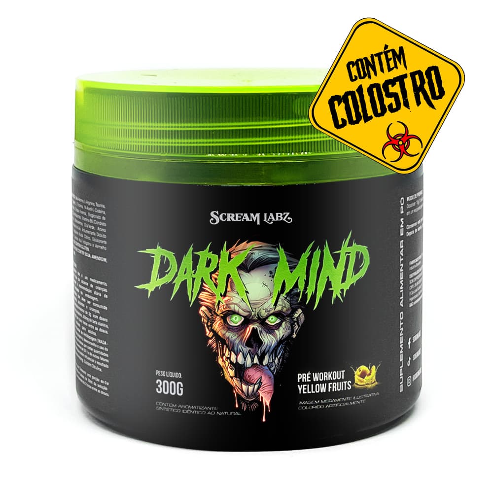 Pre Treino Dark Mind  - Sabor Frutas Amarelas - Scream Labz