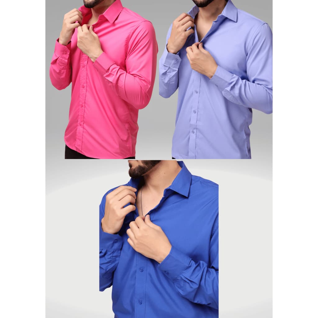 Camisa Social Slim Diversas Cores Premium