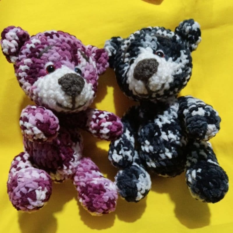 kit 2 ursinho amigurumi(crochê)