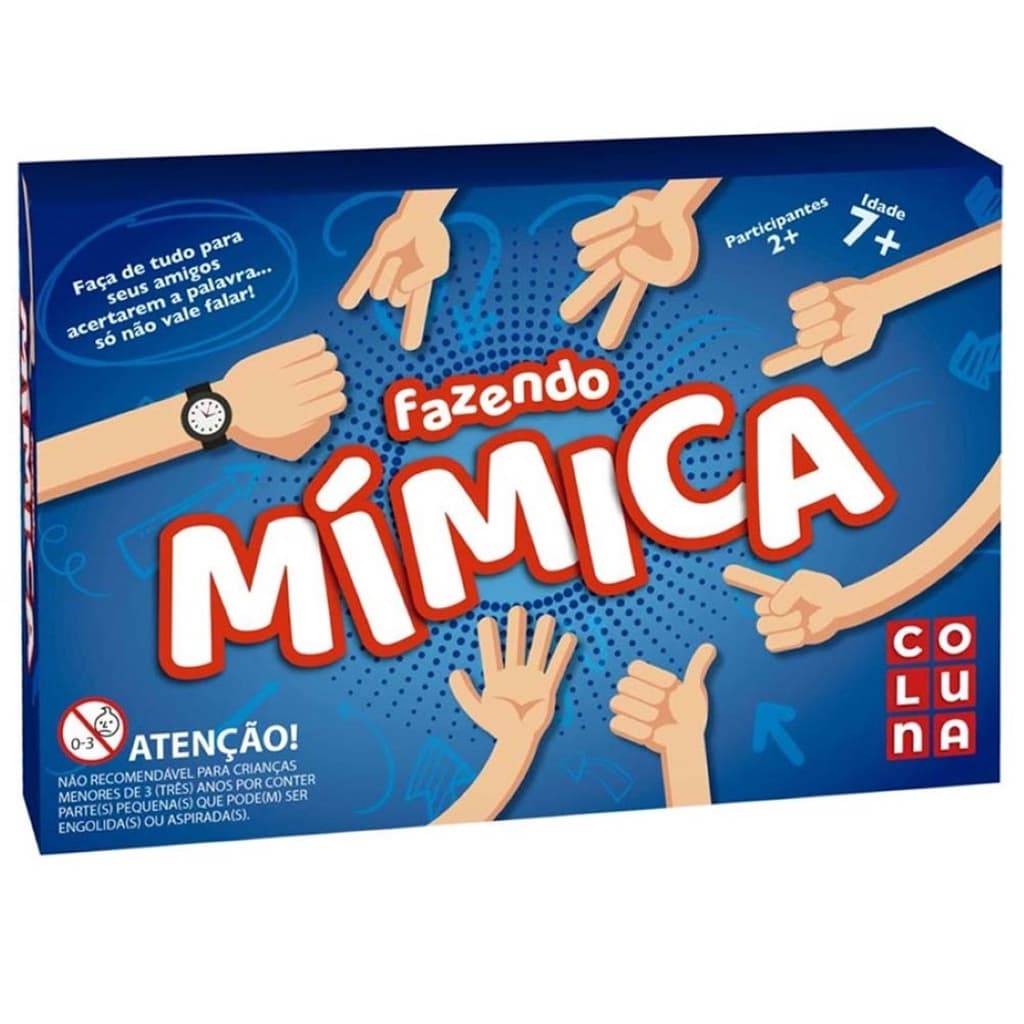 Jogo Mimica Azul  De Tabuleiro Jogo De Adivinhação Para Toda Família