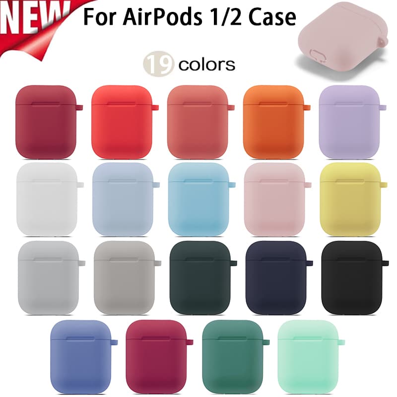 Compativel AirPods 1 2 Capa Silicone mosquetão fone Apple NÃO INCLUI Proteção Total Anti Impacto