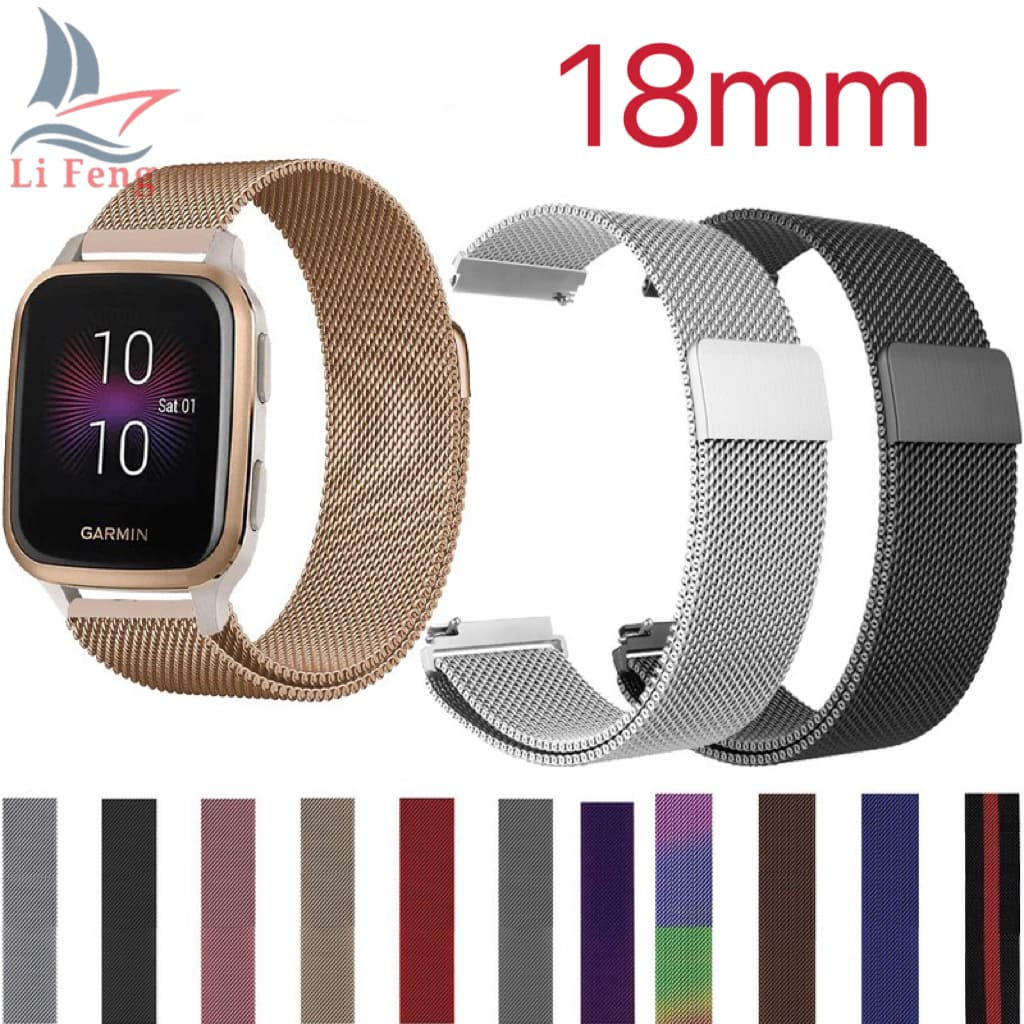 Pulseira Milanese Metal para Smartwatch Compatível Com Hero Band 4 B58 Engate Universal 18mm