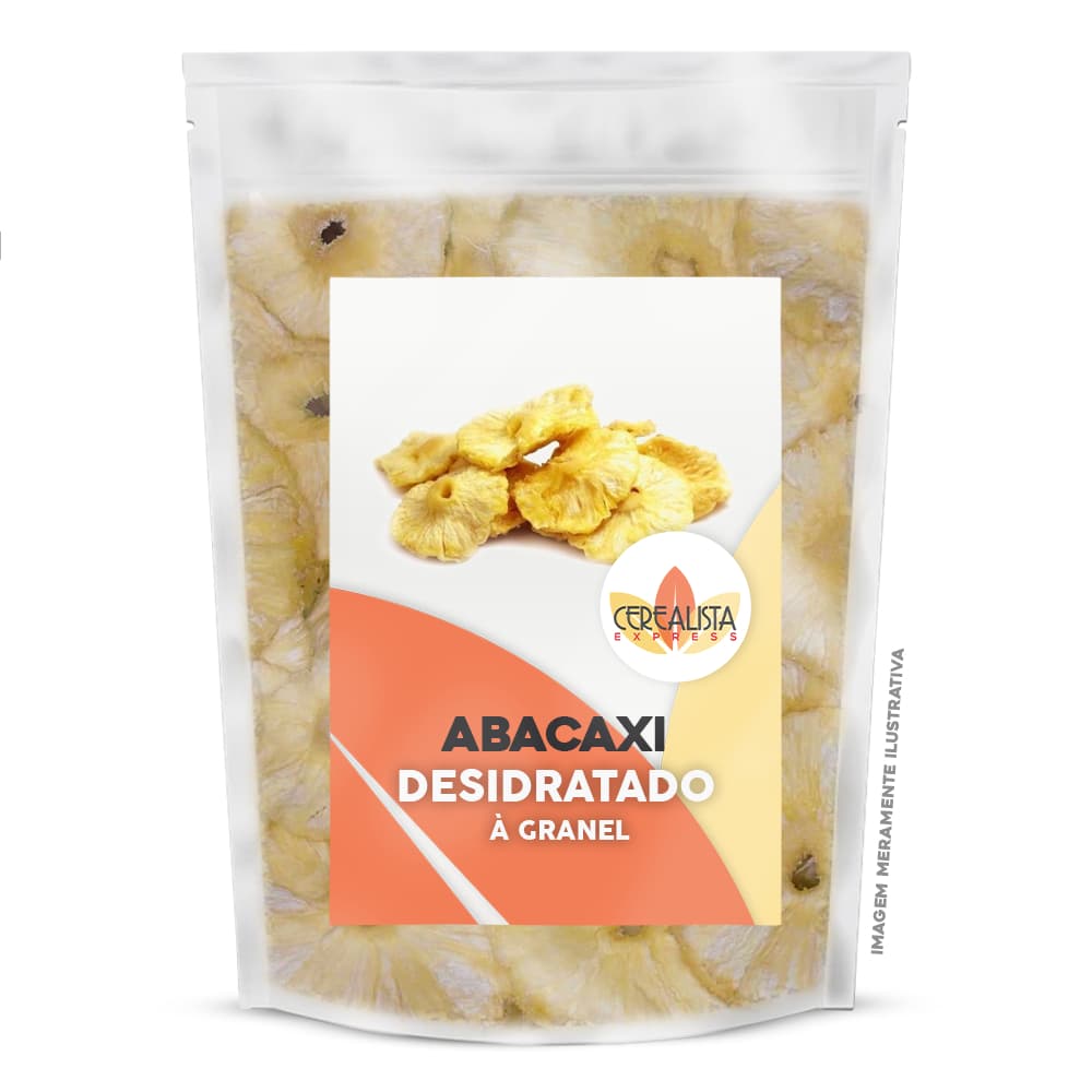 Abacaxi Desidratado em Rodelas a Granel Fruta Desidratada Snack Saudável