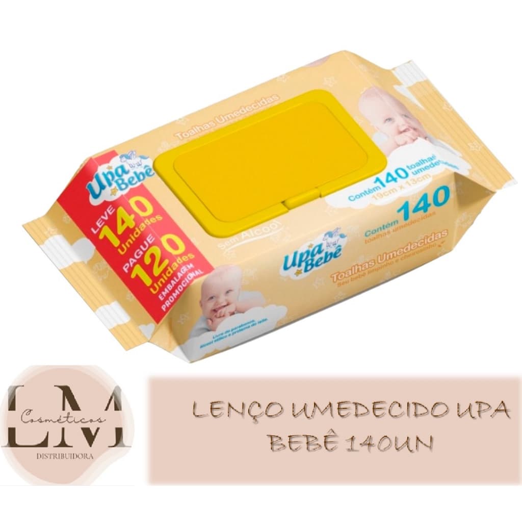 Lenços Umedecidos Upa Bebê Toalhinhas C/ 140 Un