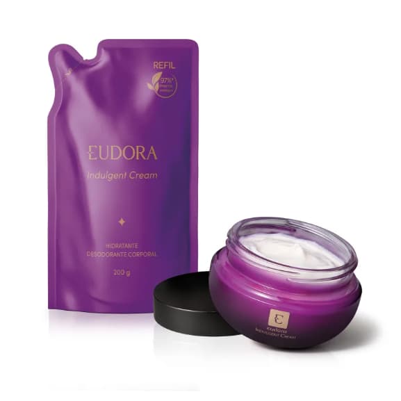 Eudora Indulgent Cream Creme Hidratante Desodorante - Hidratante Eudora Roxo
