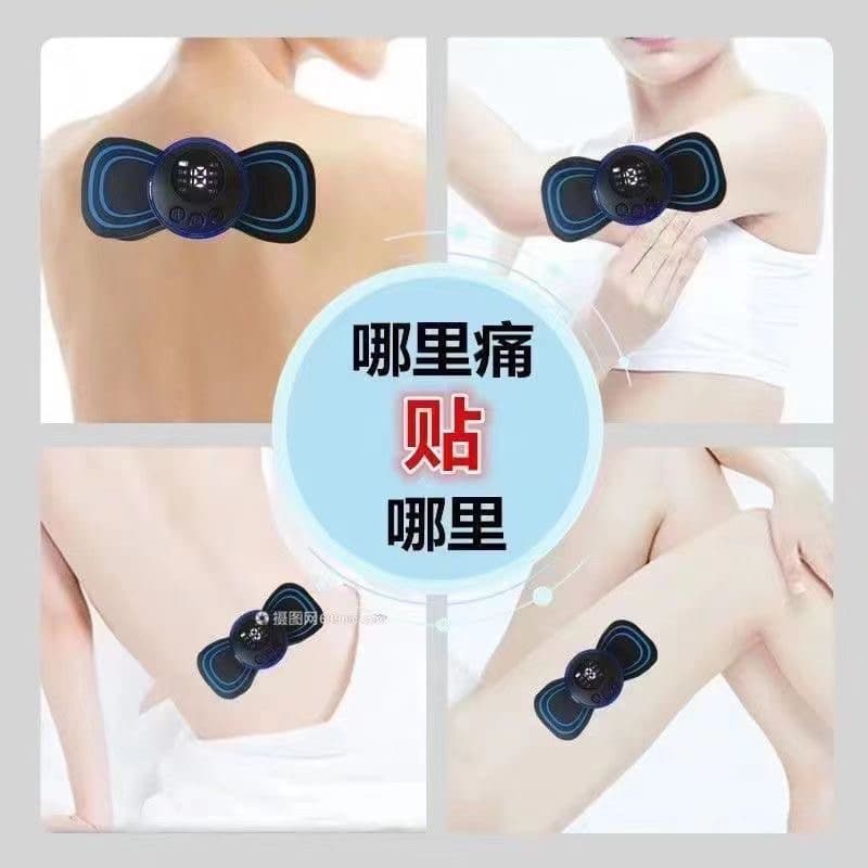 Mini Massageador Elétrico Recarregável Para Alívio De Dor Muscular Ombro Cervical Corporal