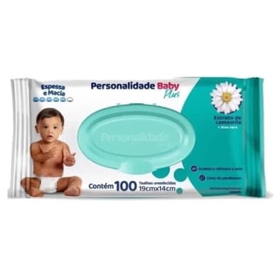Toalha Umedecida Personalidade Plus com 100u