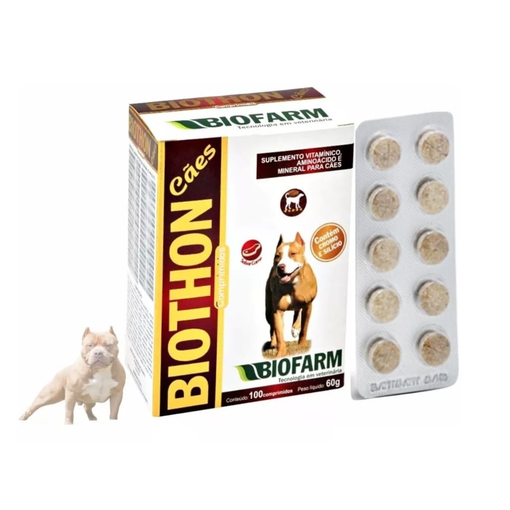 Vitamina Para Cachorro Abrir O Apetite Biothon 10 Cp Suplemento Vitaminico