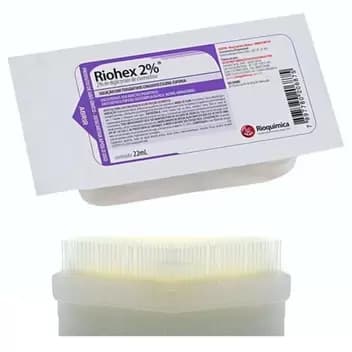 Escova Clorexidina Degermante Riohex 2% Kit c/ 2