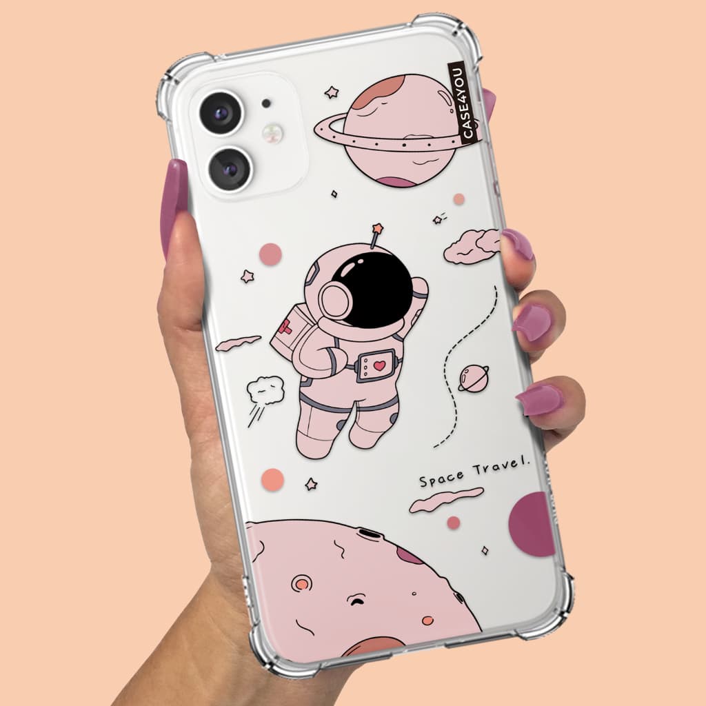 Capa Capinha de celular Personalizada Anti-impacto Astronauta 4
