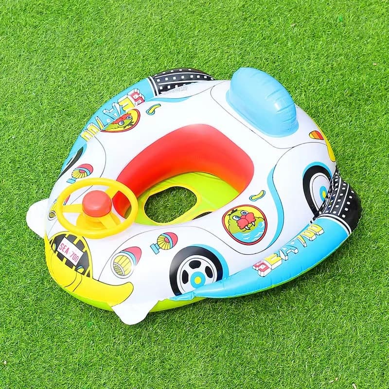 Boiá infantil Carrinho de natação flutuante Com Volante para Piscina e  Parque aquático