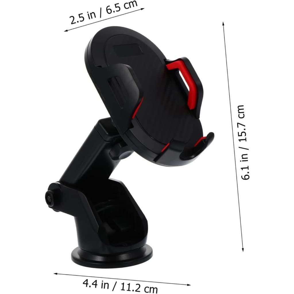 Suporte para Celular Carro 360° – Super Firme, Abraço Antiderrapante e Base com Ventosa Forte!