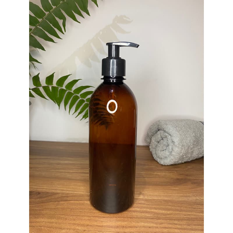 Kit 3 frascos para sabonete - shampoo - condicionador - hidratante 500ml Prime âmbar