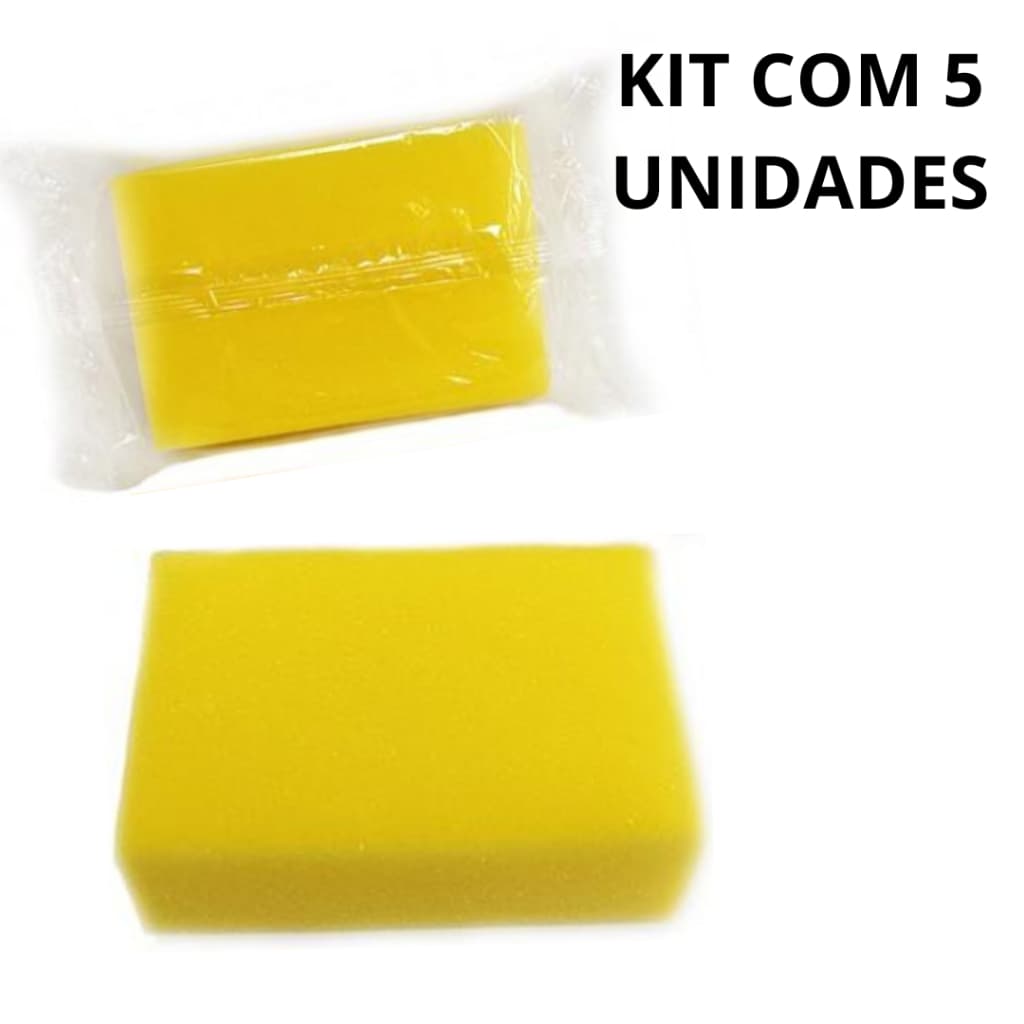 ESPONJA Para  LAVA CARRO ,MOT,O MULTIUSO KIT COM 5 UNIDADE LAVA SEM RISCAR