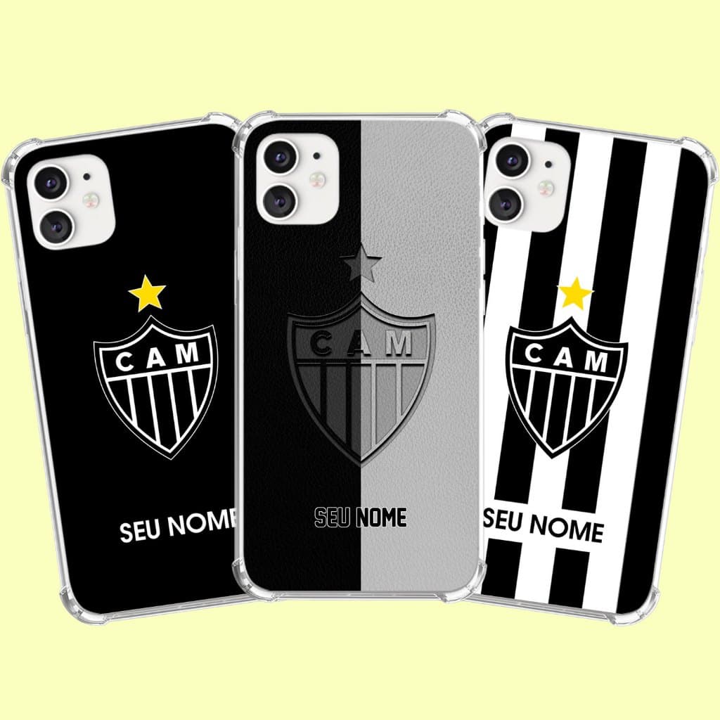 Capa Capinha de celular Personalizada Anti-impacto com nome Atlético Mineiro