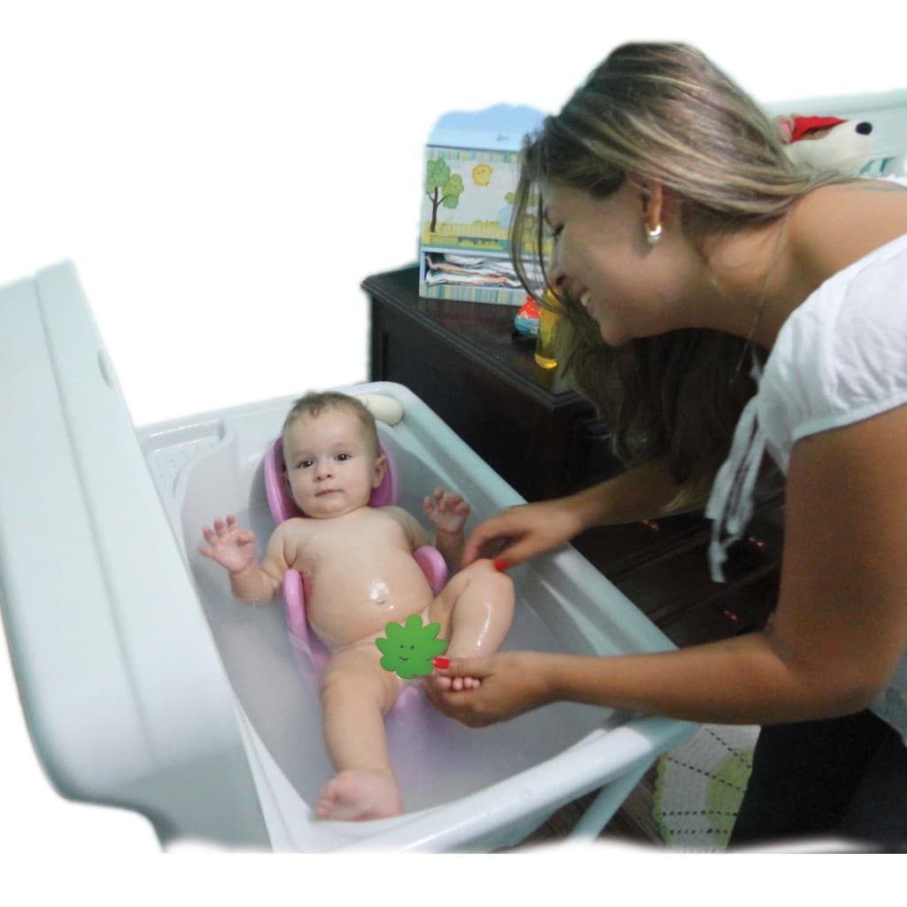 Cadeirinha para Banho do bebê  - Cadeirinha Anatômica Bebê, Descanso, Banho, Alimentação - Acomoda Baby
