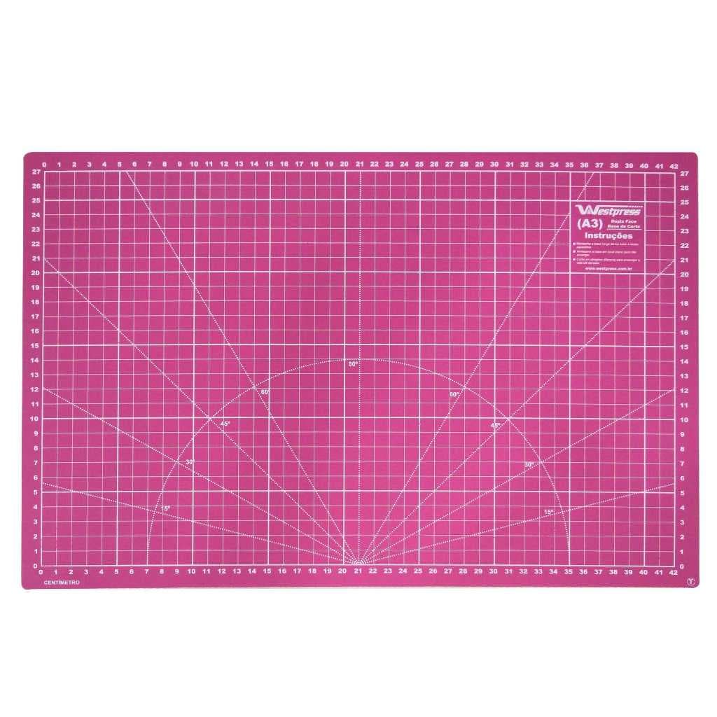 Base para Corte de Tecidos Patchwork e Scrapbook Frente e Verso - 45x30  Scrapbook- Westpress