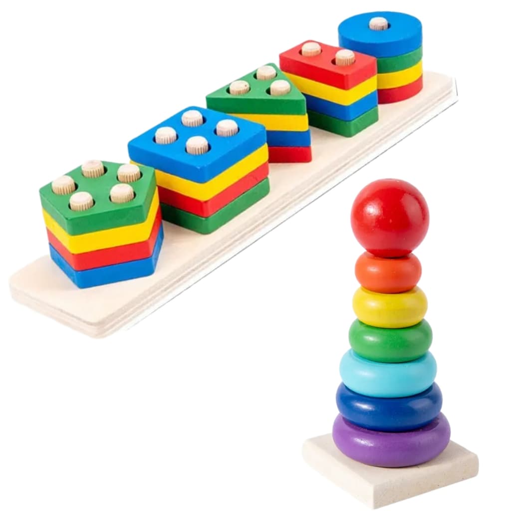 Brinquedo Educativo de Encaixe Madeira Brinquedo de Bebê Classificador de Formas