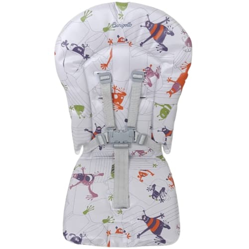 Kit Capa Forro Estofado Acolchoado Para Cadeira de Alimentação Bebe Original PVC Burigotto + Cinto