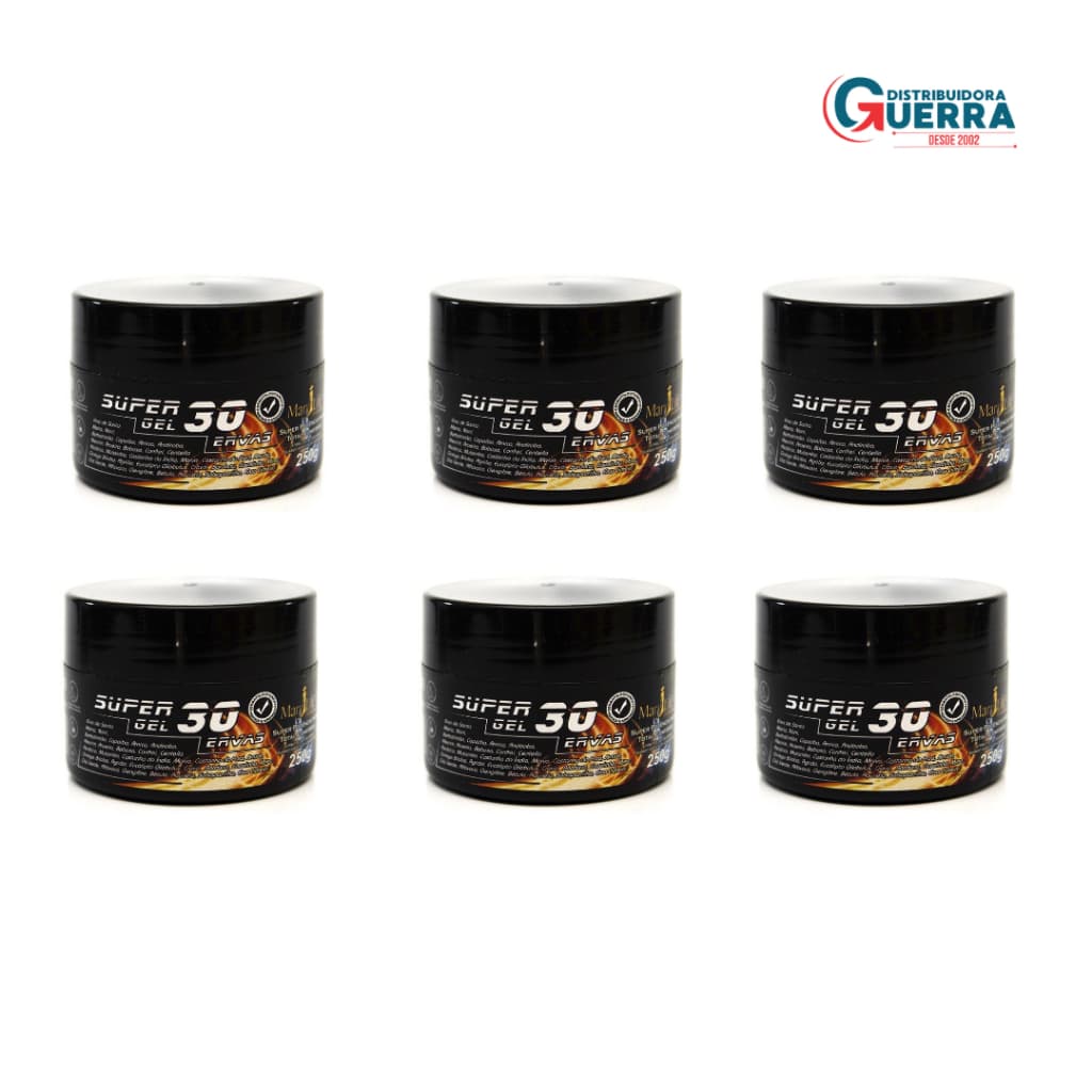 Kit 6 unidade de gel 30 Ervas 250g Mary Life