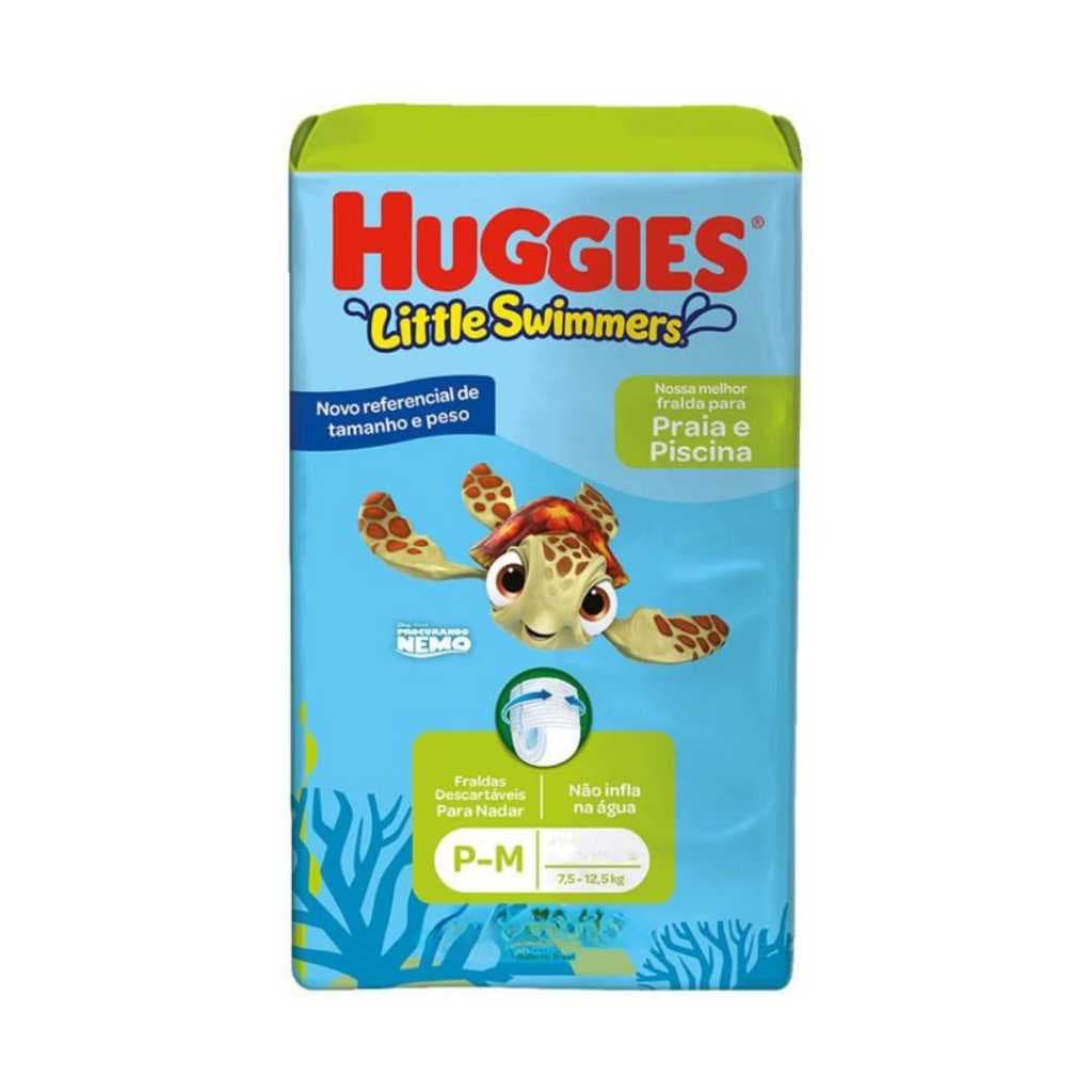 (FRACIONADA) 1 UN FRALDA PRAIA E PISCINA HUGGIES LITTLE SWIMMERS P/M