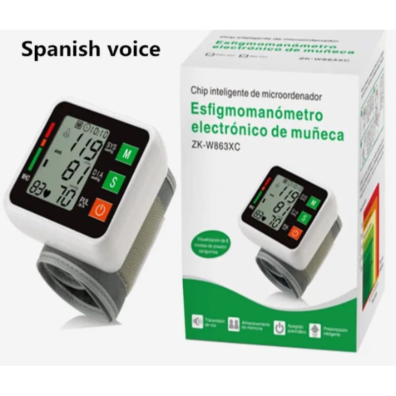Aparelho digital pressão arterial ZK_W863PA Com voz inteligente pronta entrega!