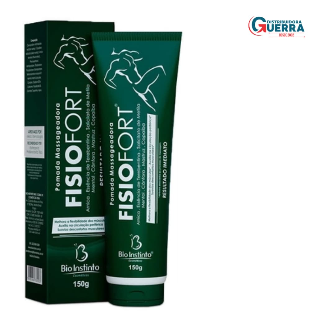 KIT 12 UNIDADES POMADA MASSAGEADORA  FISIOFORT 150G BIO INSTINTO