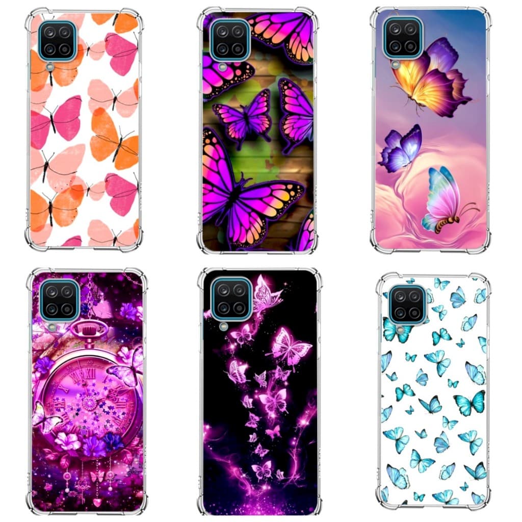CAPA CAPINHA HEX TPU COMPATÍVEL COM Samsung M32 Tpu Desenhos Variados Capinha Case Borboleta