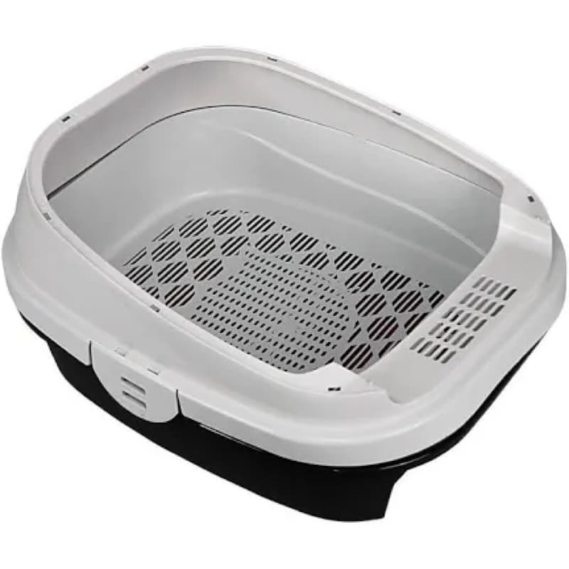 Caixa De Areia Gato Furba Cat Bandeja Sanitária Black MECPET ( composta de 4 peças ) Novo modelo sem trava