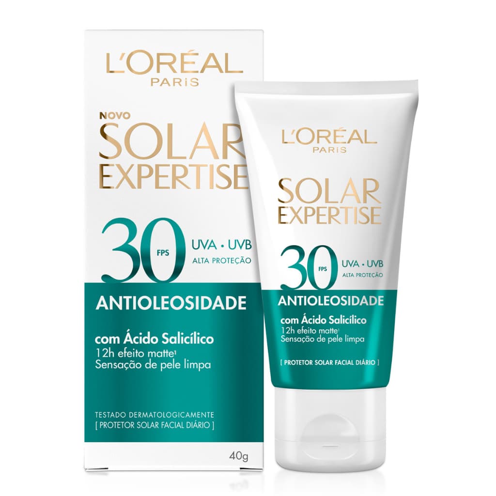 Protetor Solar Facial Loreal Paris Solar Expertise Facial Antioleosidade FPS 30