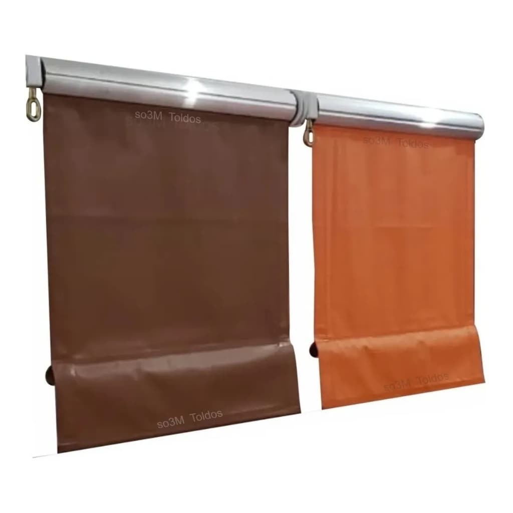 2 Kit Toldo Retrátil Econômico Casa Jardim Completo Lona + Kit