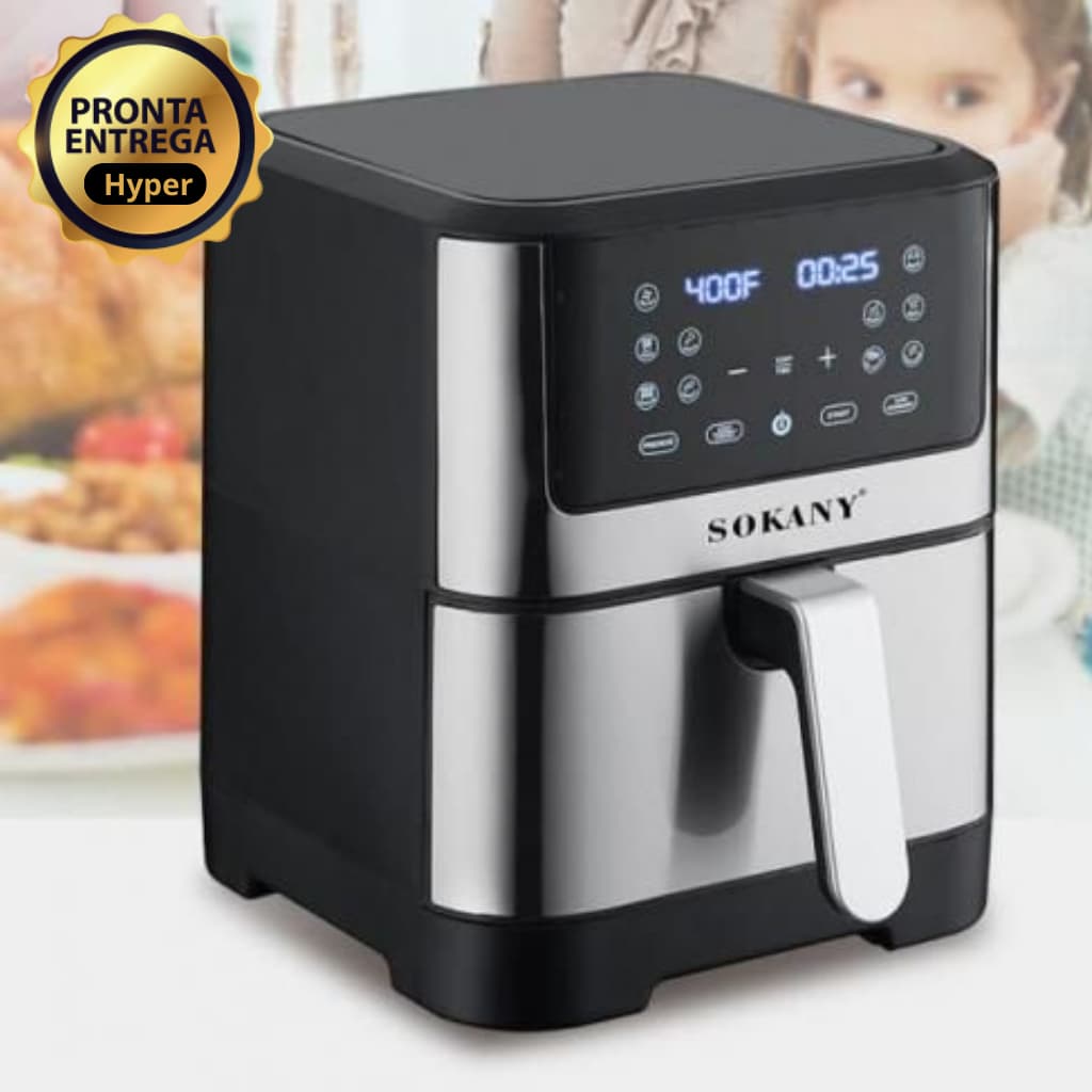 Fritadeira Elétrica Air Fryer Sem Óleo Tela Lcd  7L 1800w 110v