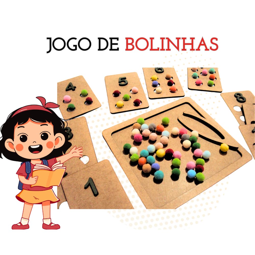 Rêf 084 - Brinquedos Educativos Jogo de Contagem Pedagógico Sensorial Autismo - Madeira Mdf, Tabuleiro Montessori Didático Alfabeto Cognitivo Montessoriano Autista Atividade Educativa, Desenvolvimento da Criança