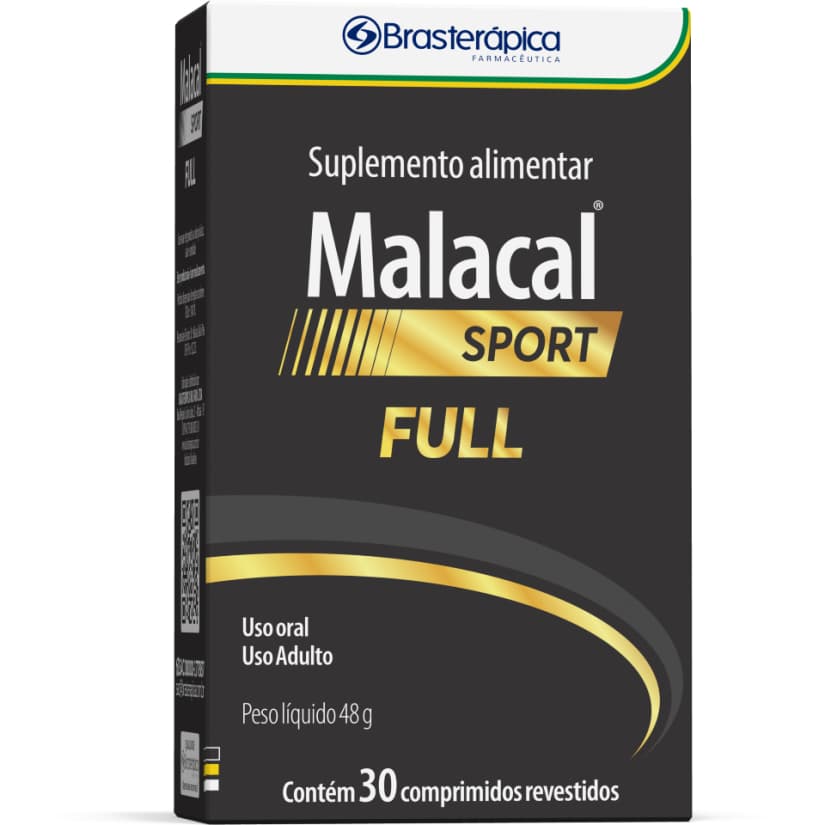 Multivitaminico Cálcio, Cafeína, Minerais, Vitamina D3, Ferro, Vitamina K Malacal Sport Full