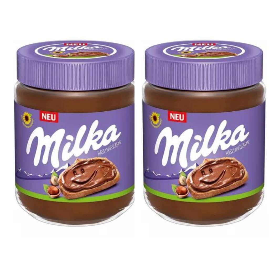 2 Pote Milka Hazelnusscreme Importado União Europeia 350grm