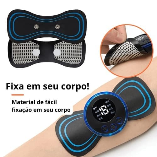 Mini Massageador De Pulso Muscular Cervical Elétrico Portátil Costas Pronta Entrega
