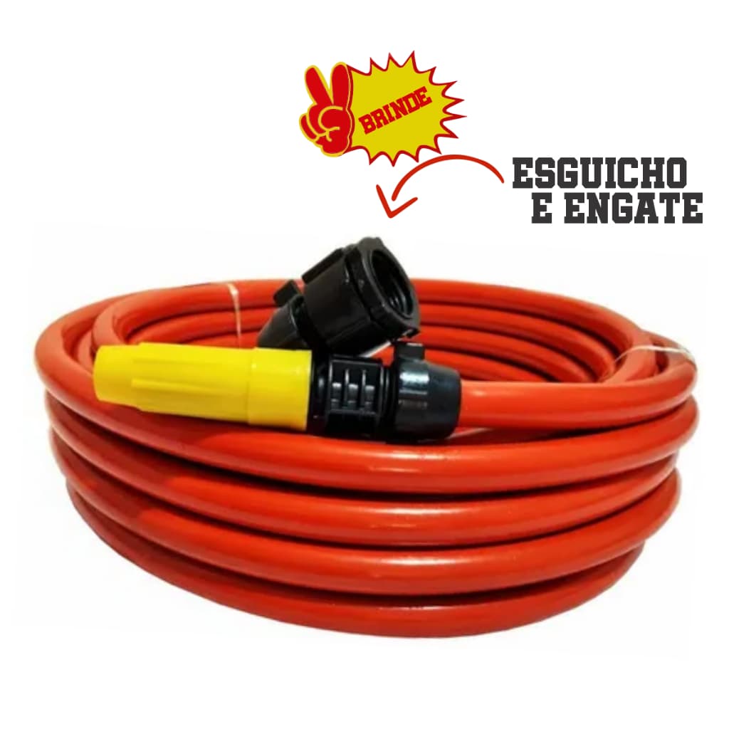 Mangueira de Jardim alta durabilidade Siliconada Kit Completo vários tamanhos casa e jardim